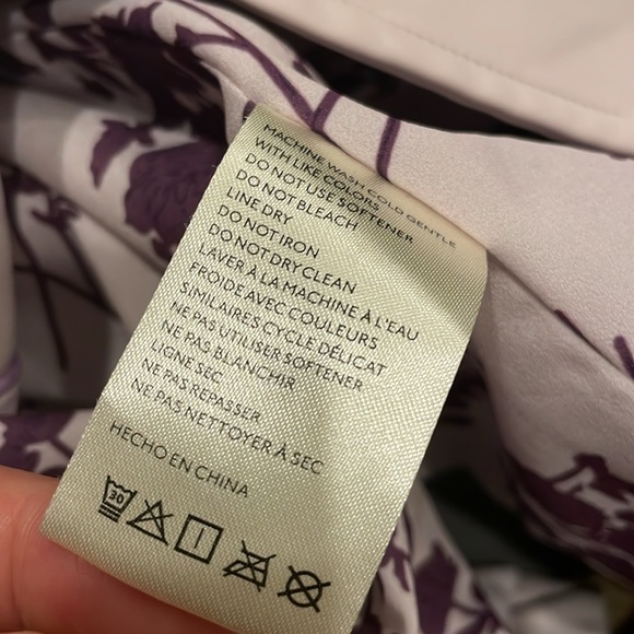 🟪NWT Anthropologie Lavender purple faux leather blazer xs - Picture 13 of 14